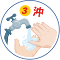 洗手五五步驟-沖 洗手五步驟-沖